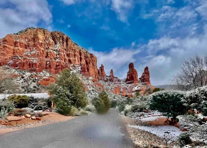 Guest With Up Close Chapel And Red Rock Views