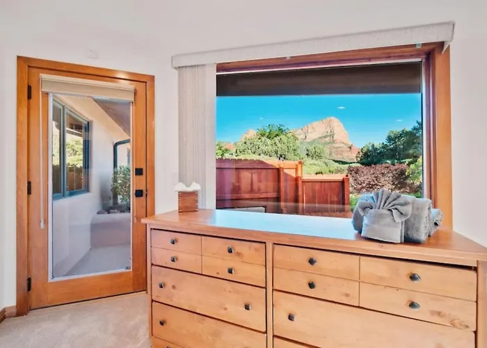 Guest With Up Close Chapel And Red Rock Views